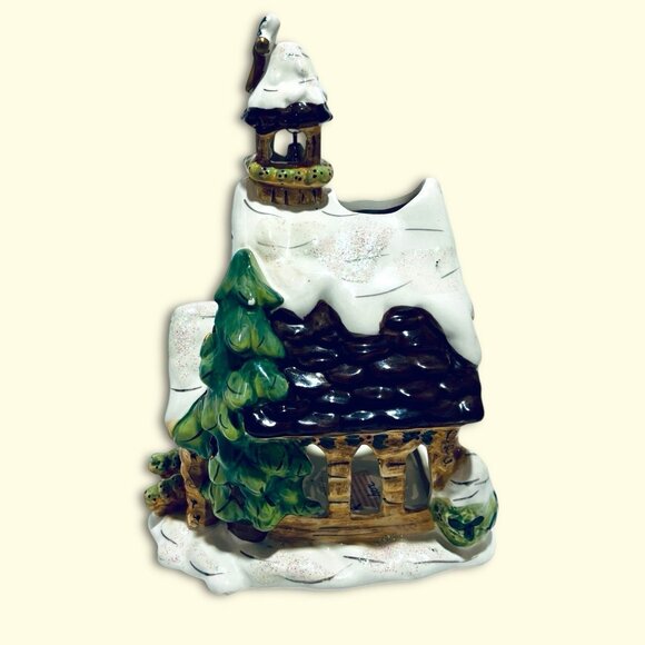 Blue Sky Clayworks Vintage Little Church of the Woods 10" Heather Goldminc RARE! - Picture 3 of 10